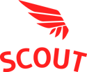 Red Scout Logo With Wing