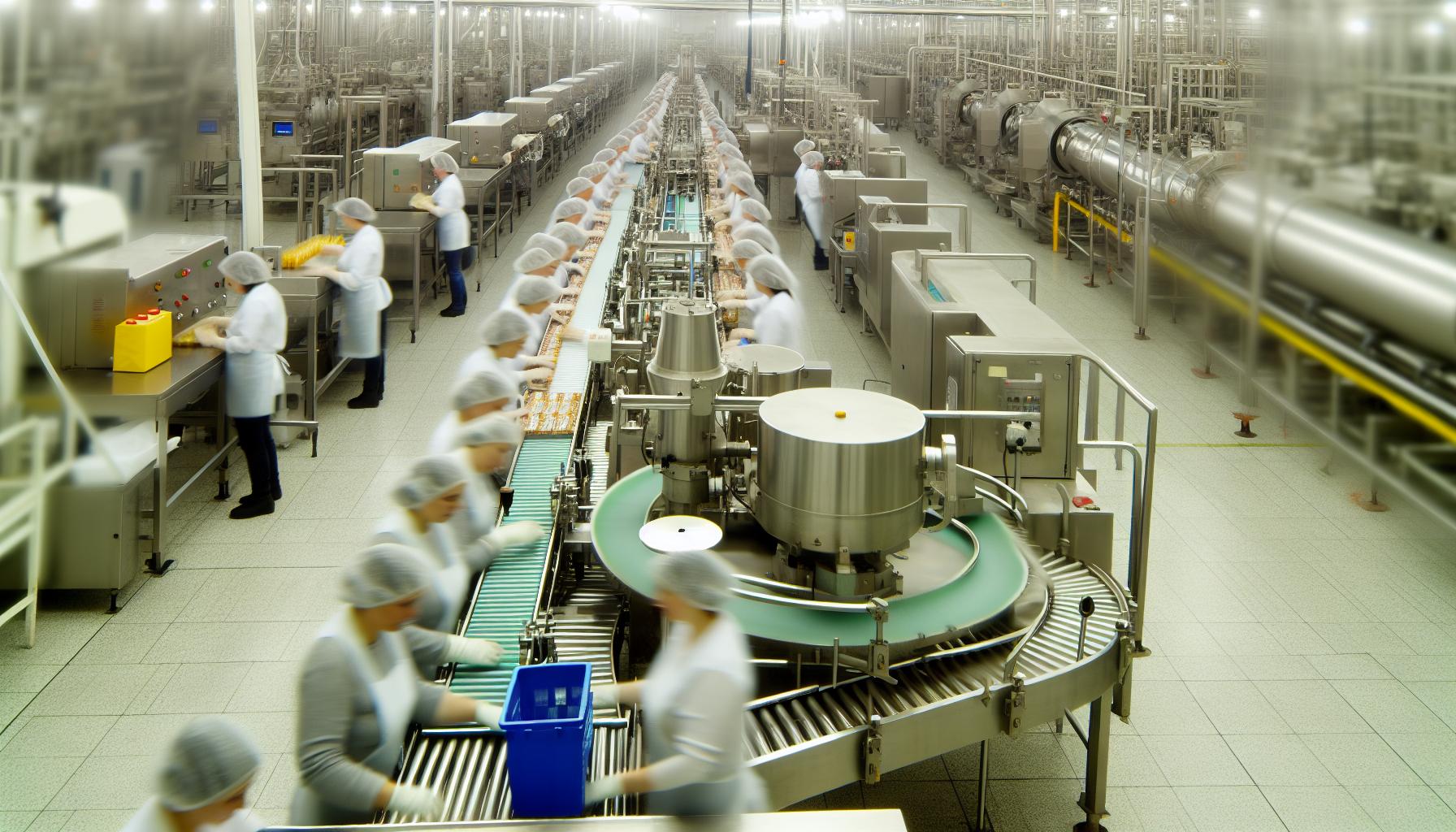 food manufacturing inside the facility